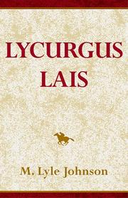 Front cover of Lycurgus Lais by M. Johnson