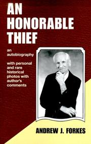 Cover of: An Honorable Thief by Andrew J. Forkes, Rew Forkes, Jascha Kessler