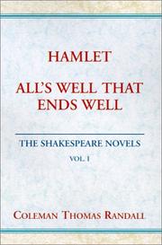 Cover of: Hamlet & All's Well That Ends Well (The Shakespeare Novels)