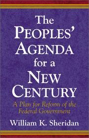 Cover of: A People's Agenda for a New Century