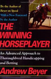 Cover of: The winning horseplayer by Andrew Beyer