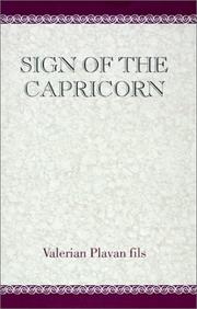 Cover of: Sign of the Capricorn | V. Plavan