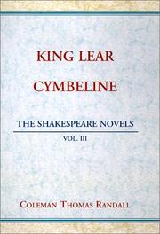 Cover of: King Lear & Cymbeline (The Shakespeare Novels)