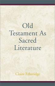 Cover of: The Old Testament as Sacred Literature