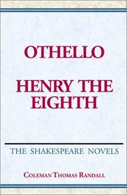 Front cover of Othello & Henry the Eighth by Coleman Randall