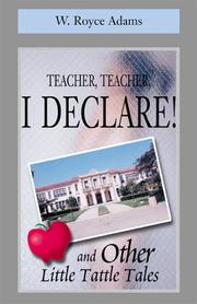 Cover of: Teacher, Teacher, I Declare!