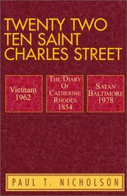 Cover of: Twenty Two Ten Saint Charles Street | Paul T. Nicholson