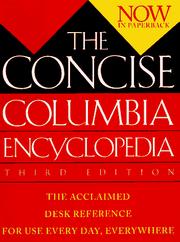 Cover of: The Concise Columbia Encyclopedia by Paul Lagasse