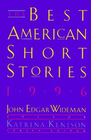 Cover of: The Best American Short Stories 1996 by John Edgar Wideman
