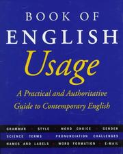 Cover of: The American Heritage book of English usage. by 