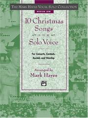 Cover of: 10 Christmas Songs for Solo Voice, Medium Low