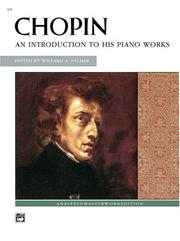 Cover of: Introduction to His Piano Works (Alfred Masterwork Edition) by 