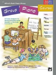 Cover of: Alfred's Basic Group Piano Course, Teacher's Handbook for Books 1 & 2 (Alfred's Basic Piano Library)