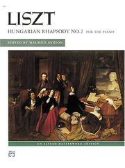 Cover of: Hungarian Rhapsody, No. 2 (Alfred Masterwork Edition)