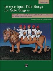 Cover of: International Folk Songs for Solo Singers