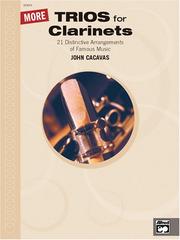 Cover of: More Trios for Clarinets (John Cacavas Trio Series)