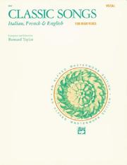 Cover of: Classic Songs, Italian, French & English