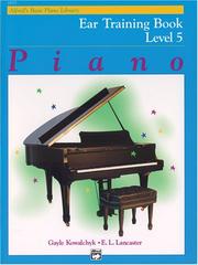 Cover of: Alfred's Basic Piano Course: Ear Training Book (Alfred's Basic Piano Library)