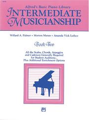 Cover of: Musicianship Book - Intermediate Musicianship by Willard Palmer, Morton Manus, Amanda Lethco