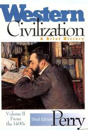 Cover of: Western civilization by Marvin Perry