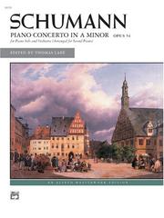 Cover of: Piano Concerto in A Minor, Op. 54 (Alfred Masterwork Edition)