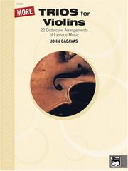 Cover of: More Trios for Violin