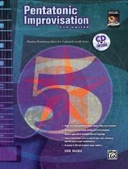 Cover of: Pentatonic Improvisation by Erik Halbig