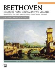 Cover of: Beethoven: The 17 Sonatas, Volume 1 (Paperback)