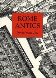 Cover of: Rome antics by David Macaulay