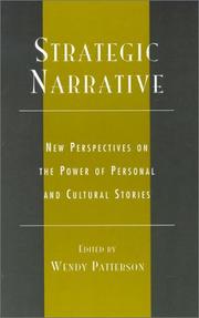 Cover of: Strategic Narrative by Wendy Patterson, Wendy Patterson