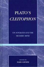 Cover of: Plato's Cleitophon: On Socrates and the Modern Mind (Applications of Political Theory)