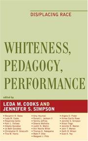 Cover of: Whiteness, Pedagogy, Performance by Jennifer Simpson