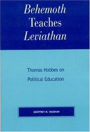 Cover of: Behemoth Teaches Leviathan by Geoffrey M. Vaughan