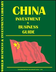 Cover of: China Investment & Business Guide