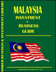 Cover of: Malaysia Investment and Business Guide: Export-Import, Investment and Business Opportunities