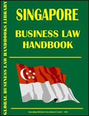 Cover of: Singapore Business Law Handbook by USA International Business Publications