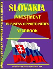Cover of: Slovakia Business & Investment Opportunities Yearbook by USA International Business Publications