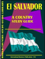 Cover of: El Salvador by Inc. Global Investment & Business Center