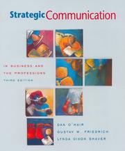 Cover of: Strategic communication in business and the professions by Dan O'Hair