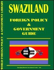 Cover of: Swaziland Foreign Policy and Government Guide
