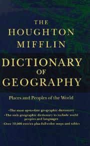 Cover of: The Houghton Mifflin Dictionary of Geography: Places and Peoples of the World