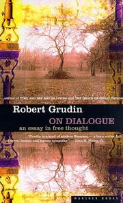 Cover of: On Dialogue by Robert Grudin