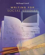 Cover of: Writing for Social Studies by McDougal, Littell