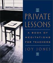 Cover of: Private Lessons Meditations For Teachers