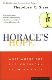 Cover of: Horace's Hope: What Works for the American High School