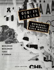 Cover of: Oggi in Italia: A First Course in Italian  by Franca Celli Merlonghi, Joseph A. Tursi, Brian Rea O'Connor