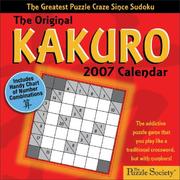 Cover of: The Original Kakuro 2007 Day-to-Day Calendar