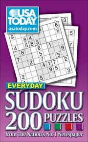 Cover of: USA Today Everyday Sudoku: 200 Puzzles from The Nation's No. 1 Newspaper
