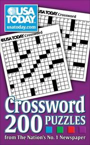 Cover of: USA Today Crossword: 200 Puzzles from the Nation's No. 1 Newspaper