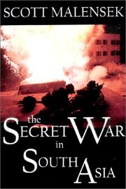 Cover of: The Secret War in South Asia